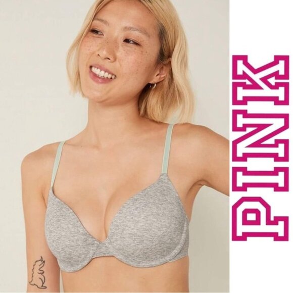 Victoria's Secret PINK | Wear Everywhere T-Shirt Lightly Lined Bra | Size 32DD - Picture 1 of 11